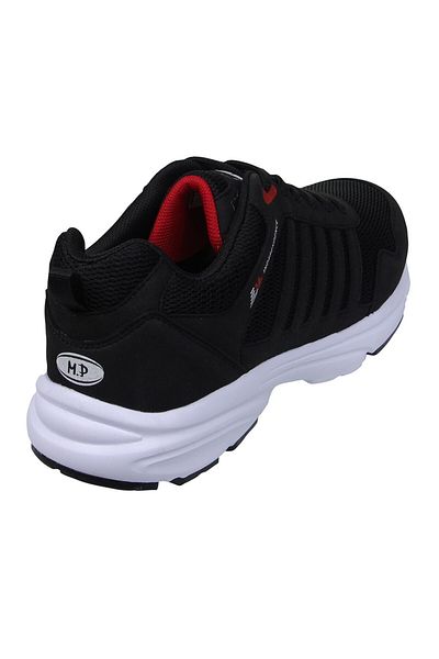 M.P. Mp Men's Lace-Up Black-White Running Shoes 211-6803Mr 100