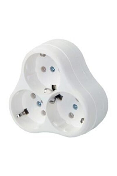 Merve طقم مقبس مؤرض باللون الأبيض مكون من 3 قطع من Golyat Clover