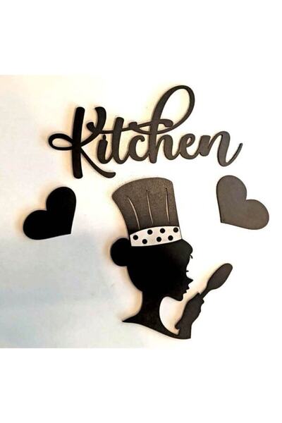 Genel Markalar Design Aşçı Kadın Mutfak Dekoru Duvar Süsü