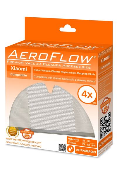 AeroFlow Xiaowa E25 Mop Fiber Cloth - Pachet de 4
