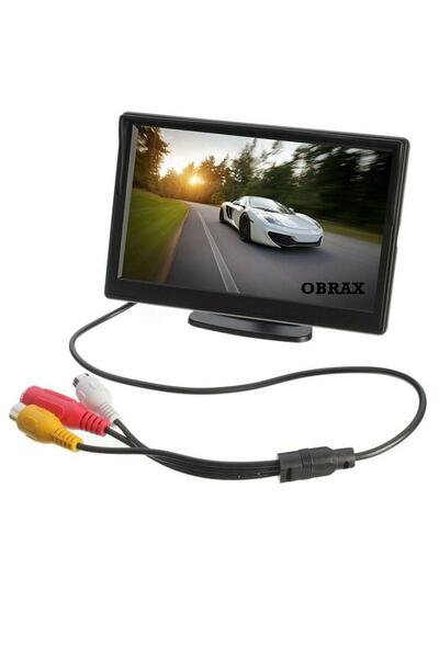4,3 Inç Araç Monitör 4 Aydınlatma Ledli Araç Geri Görüş Kamerası Plakalık