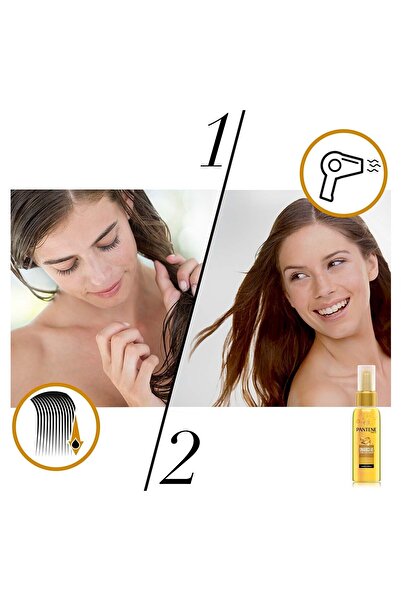 Pantene Hair Care Oil with Keratin Extract Repairing Vitamin E for Damaged Hair 2 Pack (2x100 Ml)