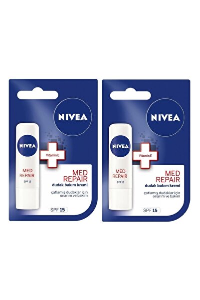 NIVEA Nıvea Dudak Kremı Med Repaır 4.8gr X2