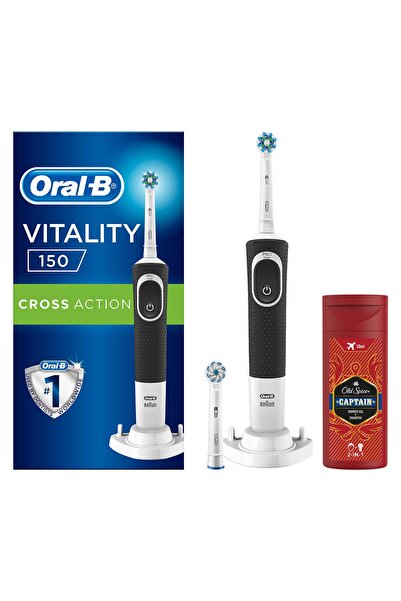 Oral-B D150 Şarjlı Diş Fırçası + Yedek Başlık + Old Spice Duş Jeli 50 ml