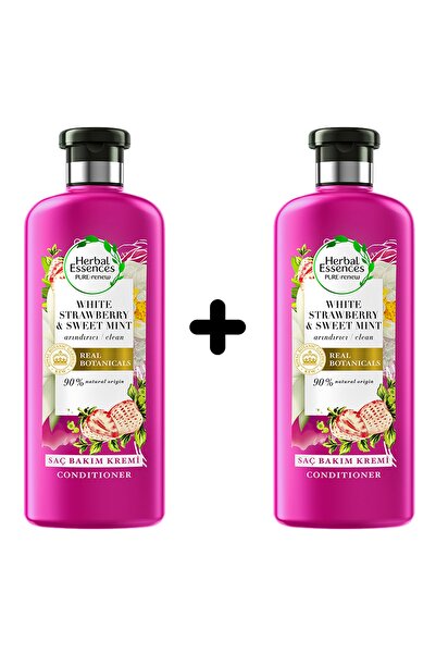 Herbal Essences Saç Bakım Kremi Arındırıcı Beyaz Çilek Ve Tatlı Nane 2'li (2x...
