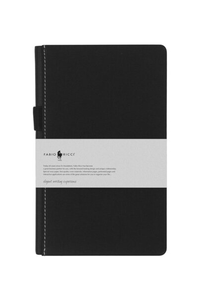 Fabio Ricci Goran Virando 13x21 Cm Siyah Kareli Defter
