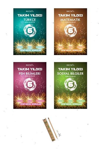 Netbil Yayınları Netbil 6. Sınıf Takım Yıldızı Soru Bankası Seti 4'lü - Geçmi...