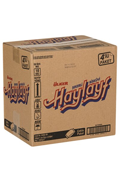 Ülker Haylayf Bisküvi Multipack 4*64 G 8 Adet