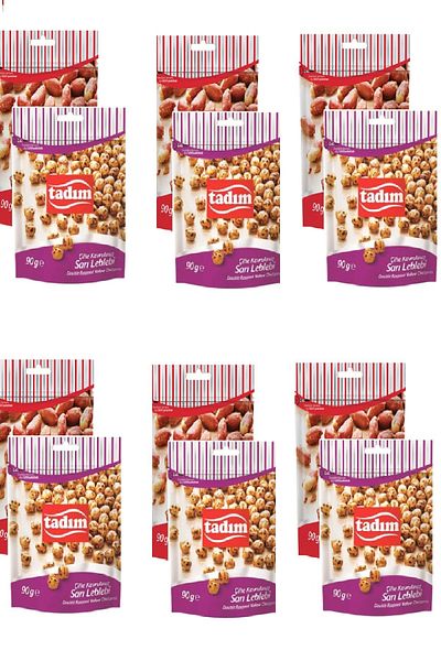 Tadım Roasted Salted Peanuts 90 Gr X 6 Pieces Yellow Chickpeas Double Roasted 90 Gr