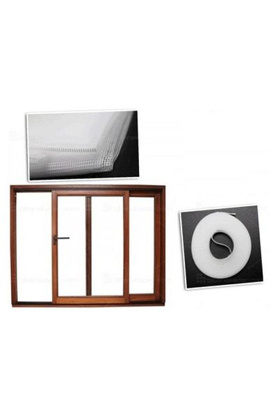 Nokta's Window Glass Fly Screen - Double Wing (130x150 Cm) (2 Pieces)