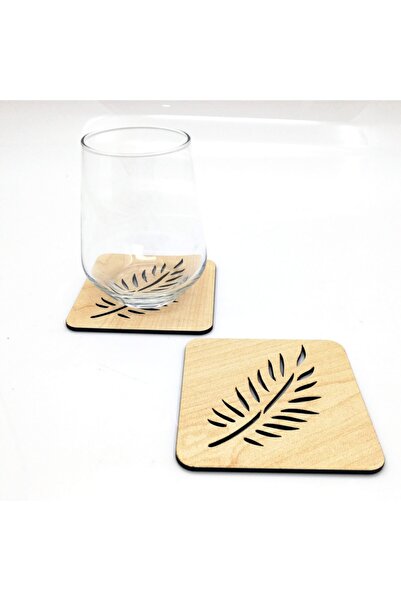 Lora Davet Podmetač Drveni podmetači za čaše, kvadratni, od javora