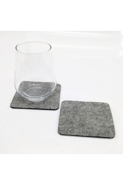 Lora Davet American Service Coaster Felt Square Gray
