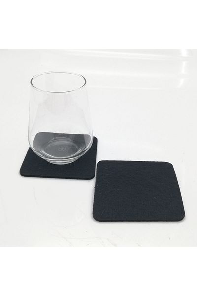 Lora Davet Coaster Felt Square black 61062