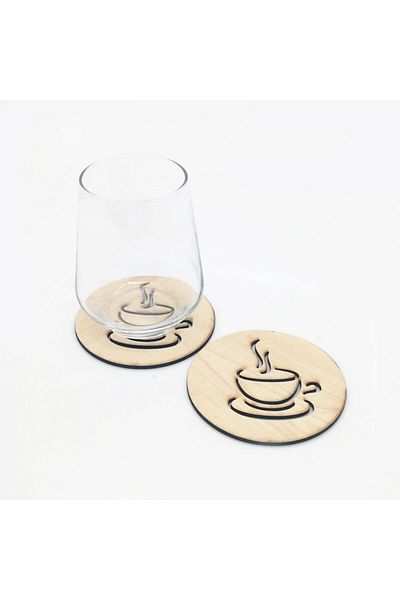 Lora Davet American Service Coaster Ξύλινο Στρογγυλό σφενδάμι