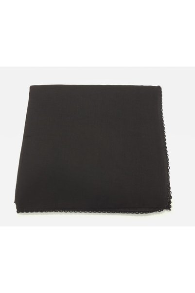 Gülsoy Women's Cotton Inside Cheesecloth Black 90x90 cm