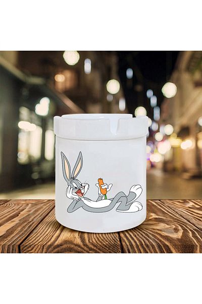 Kumbara Hediyelik Scrumieră din ceramică cu imprimeu Bugs Bunny