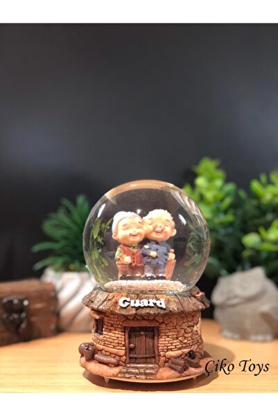 Lapidaria Kar Tanesi Püskürtmeli Işıklı Ölümsüz Aşk Kar Küresi Dede Nine