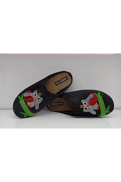 Muya Women's Black Anatomical Relaxing Slippers