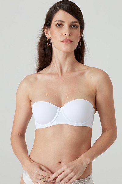 Pierre Cardin Sutien micro fără bretele Helaine alb pentru femei