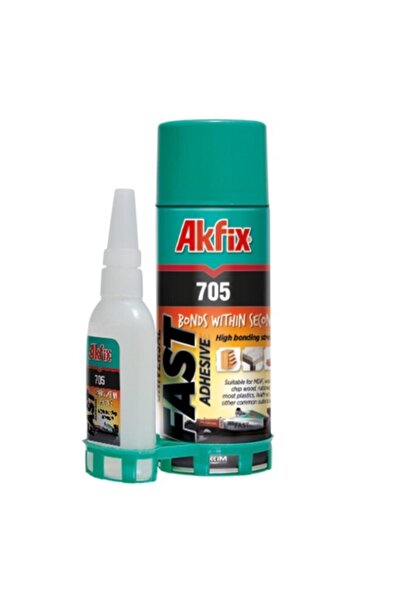 Akfix 705 Mdf Kit Hızlı Yapıştırıcı 100ml 25gr En Küçük Boy