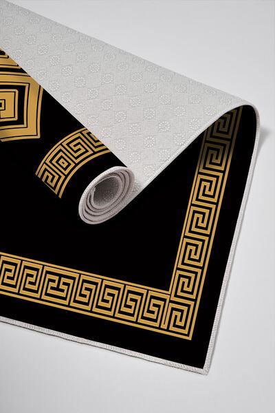 Alanur Home Alanur Trend 2-Piece Digital Bathroom Toilet Set - Non-Slip Base, Kt490 Gold