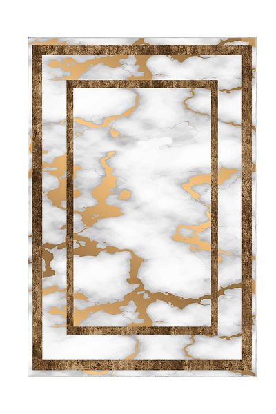 Alanur Home Set de toaletă digital pentru baie cu bază anti-alunecare Alanur Trend Kt477 Gold