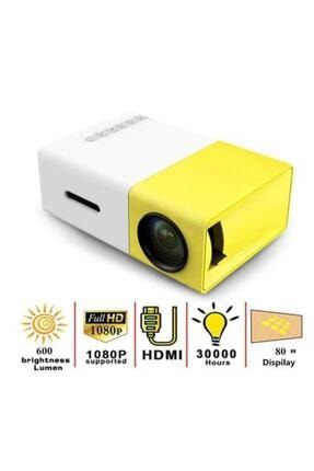 bluecat yg300 mini led projeksiyon cihazi 600 lumen ev sinema sistemi hdmi usb sd kart sarjli fiyati yorumlari trendyol
