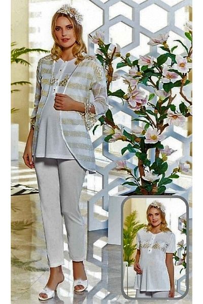 FLZ 3-Piece Maternity Pajama Set