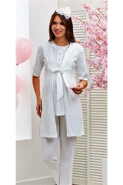 FLZ 3-Piece Maternity Pajama Set