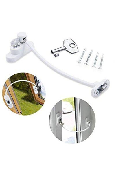 Genel Markalar Kidmix Anahtarlı Halatlı Pvc Kapı Pencere Emniyet Pen Kilidi Ç...