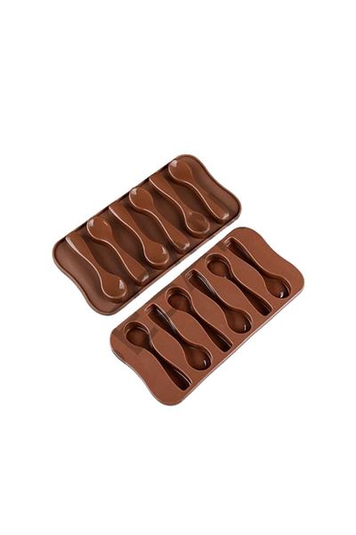 TT Tahtakale Toptancıları Set of 6 Silicone Spoon Chocolate Molds