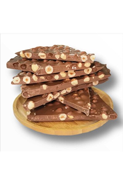 El Yapımı Kırma Sütlü Fındıklı Çikolata (1 Kg)