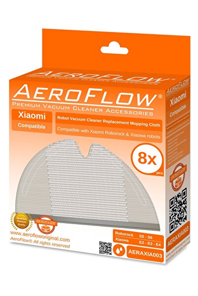 AeroFlow Xiaomi Roborock S50/S55 - 8 bucăți de cârpă compatibilă cu fibre de mop