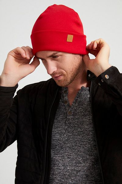 Butikgiz Men's Young Living Red Hat Beret - Sports, Comfortable, 100% Cotton, Handmade, Domestic Production Difference