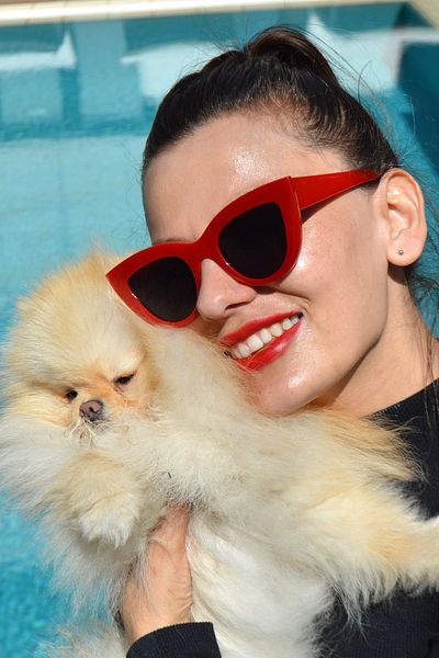 By Harmony Bh 19770 Opaque Red Women's Sunglasses