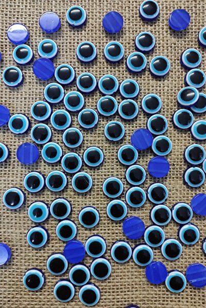 platin hediyelik 100 قطعة من الخرز البلاستيكي الملتصق بعين الشر مقاس 14 مم