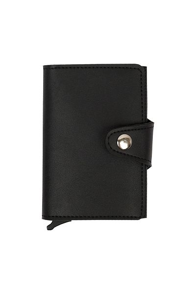 NEWOPENTECH Black Men's Automatic Movement Wallet