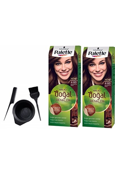 Palette Natural Saç Boyası 4.60 Acı Çiokolata Kahve 50mlx 2 Adet
