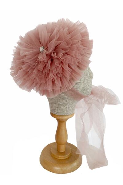 zühre balaban Pudra Tül Şapka Aksesuar