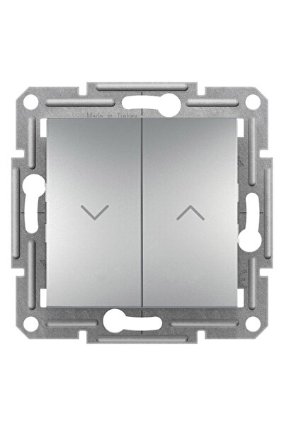 Schneider Electric Asfora Plus Jaluzi Kumanda Anahtarı Alüminyum, Vidasız