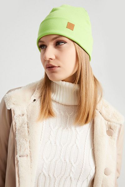 Butikgiz Women's Young Girls' Pistachio Green Hat Beanie - Sport, Comfortable, 100% Cotton, Handmade, Domestic Production