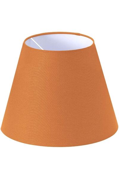 Lit Dizayn Abajur Başlık Turuncu Konik Şapka 25x15x20 Cm Dekoratif Özel Yükse...