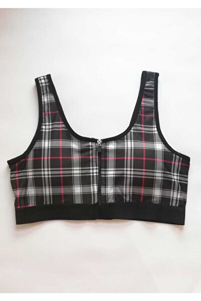 Koza Жіночий спортивний бюстгальтер з екологічною блискавкою та вставками