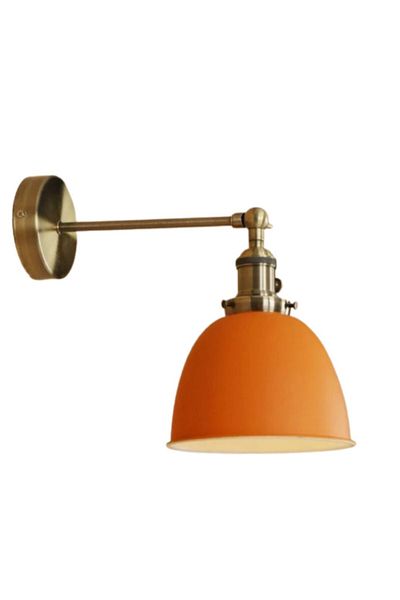 demet habek mylights Mylights Orange Retro Rustic Articulated Movable Wall or Ceiling Sconce Hotel Workplace Cafe Restaurant Home