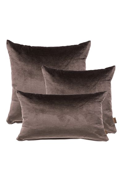 Alacastore Set de perne dreptunghiulare din catifea mătăsoasă, 3 piese, culoare uni, 3 dimensiuni diferite