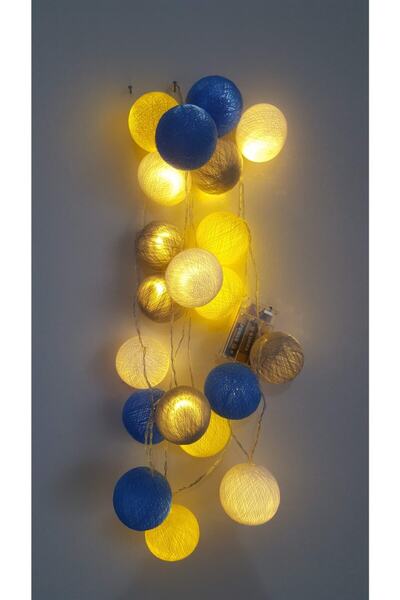 Işıklıtoplardükkanı Montessori Işıklı Top Led Aydınlatma Dekoratif Gece Lambası 20 Top 3 Mt