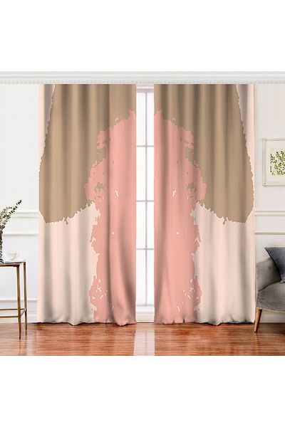Realhomes Double Wing Digital Printed Custom Colored Digital Printed Background Curtain