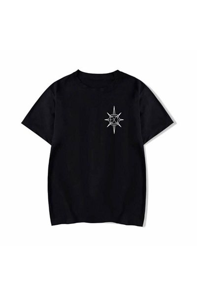 Korefanzin Tricou unisex negru Exo Planet#5 Exploration Dot