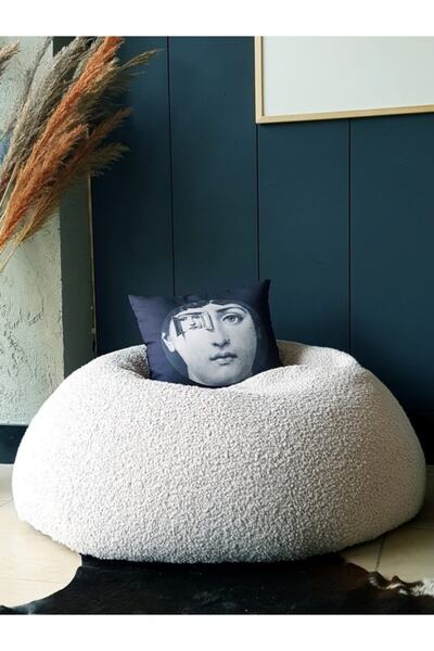 LAMONETA Puffy Puf Koltuk / Bean Bag / Kürklü Puf