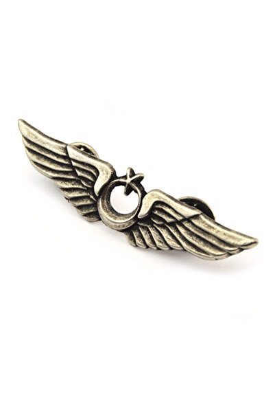 anahtarlıksepeti Pilot Bröve Rozet Büyük ( Nikel Oksit ) ( 60 Mm)